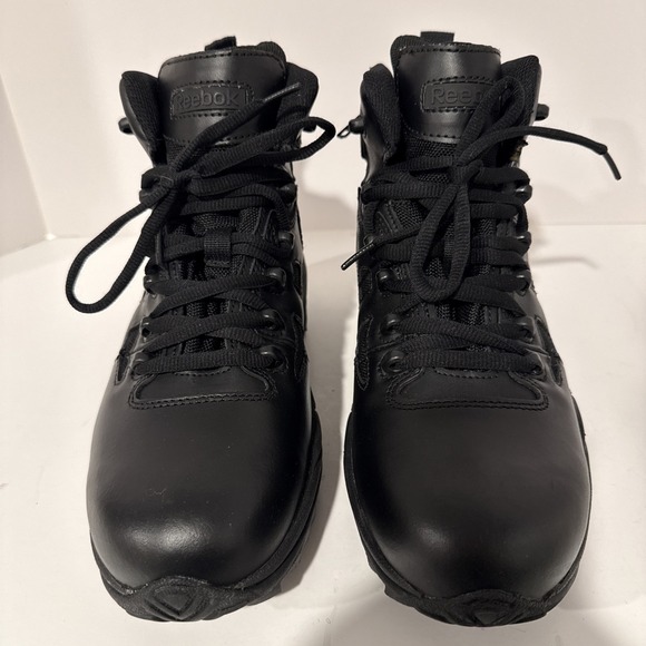 REEBOK 6" RAPID RESPONSE RB8688 STEALTH WATERPROOF SIDE ZIP BOOTS Men's 7M - Picture 1 of 9